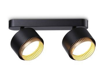 Настенно-потолочный поворотный спот со сменной лампой 2*GX53 TN71288 BK/GD черный/золото 270*95*137 Techno spot Techno family Ambrella