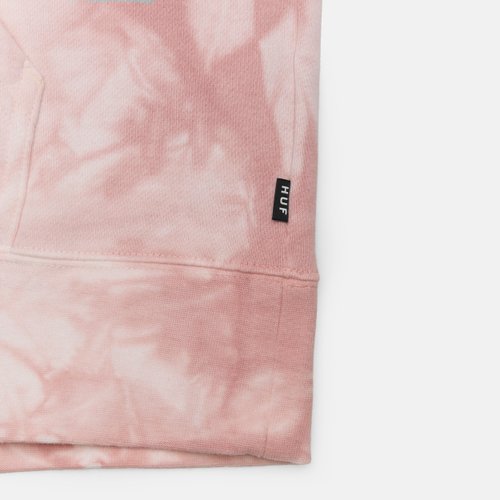 Толстовка мужская HUF Broadcast Tie-Dye артикул:PF00386_CORAL - купить в магазине Дайс