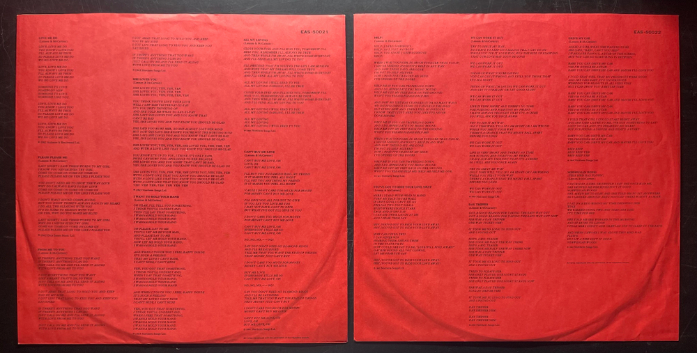 The Beatles ‎– 1962-1966 2LP (Япония 1982г.) Red