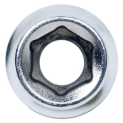 KING TONY (233506M) Головка торцевая стандартная шестигранная 1/4", 6 мм