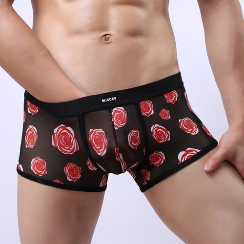 Мужские трусы боксеры черные Miboer Black Boxer