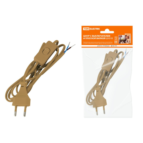 Шнур для бра (ШВВП 2*0,75 бронза) ТДМ РЕТРО