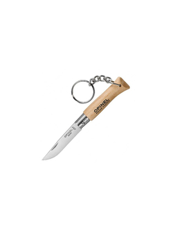 Нож-брелок Opinel №4, нержавеющая сталь, бук, 000081