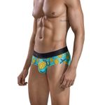 Мужские трусы брифы голубые с принтом Clever LEMONS CLASSIC BRIEF 168707