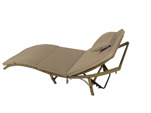 Шезлонг складной из искусственного ротанга Ливерпуль цвет Greige