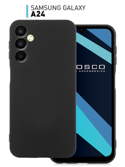 Чехол ROSCO для Samsung Galaxy A24 (арт. SS-A24-COLOURFUL-BLACK)