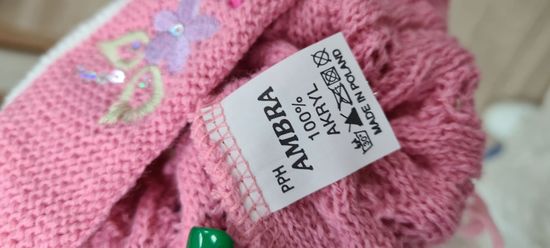 Шапочка детская для девочек, розовая