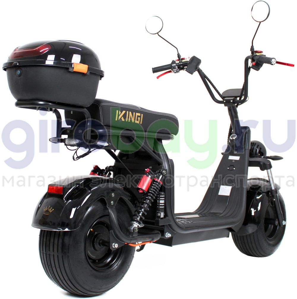 Электроскутер IKINGI X7 PRO 3000W - Чёрный, летние покрышки фото №9