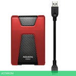 Внешний накопитель A-Data 2Tb AHD650-2TU31-CRD HD650 красный