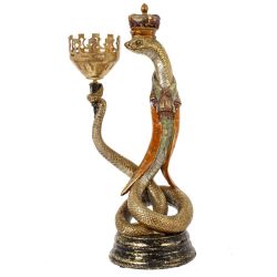 GAEM Подсвечник "Змея", D свечи 5 см, L13 W10,5 H30 см