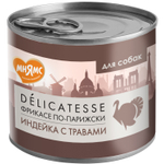 Мнямс консервы для собак всех пород паштет из индейки с травами Фрикасе по-парижски 200 г