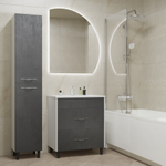 Тумба д/ванной "Сура-70"  под раковину МАРГО-70 (MIXLINE) (ПВХ)