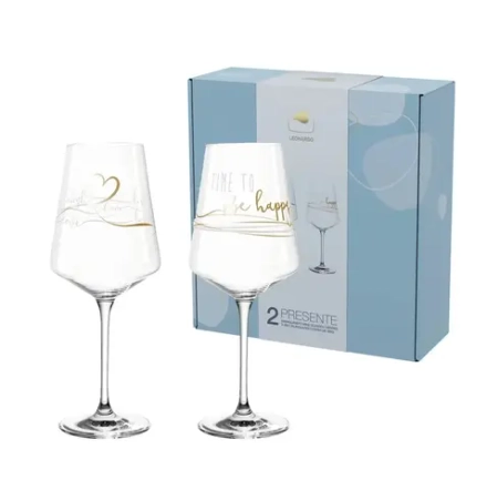 Leonardo Набор из 2 бокалов для вина Presente 560 мл Happy