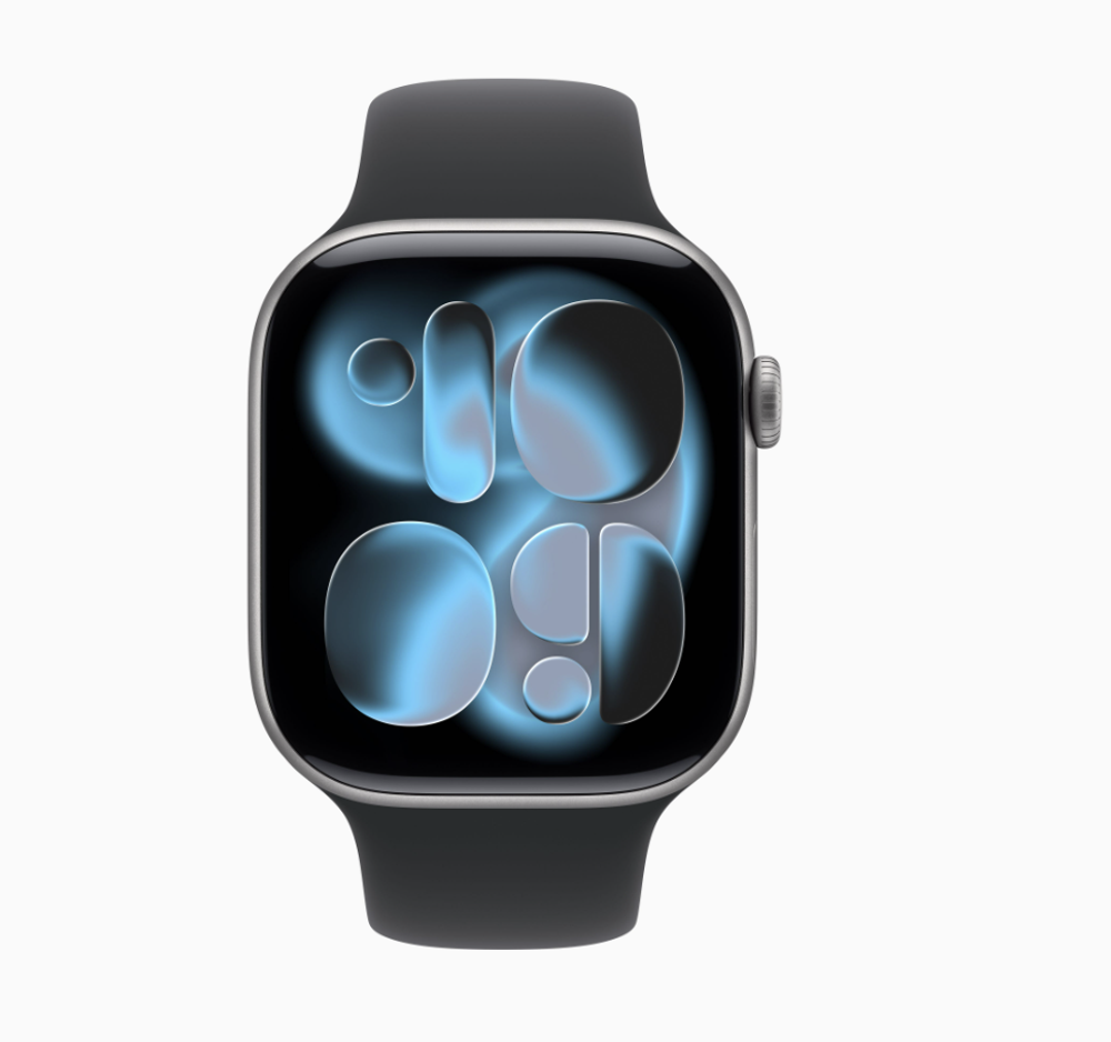 Часы Apple Watch Series 11 42mm Space Grey Aluminium Case, Sport Band (Black) M/L