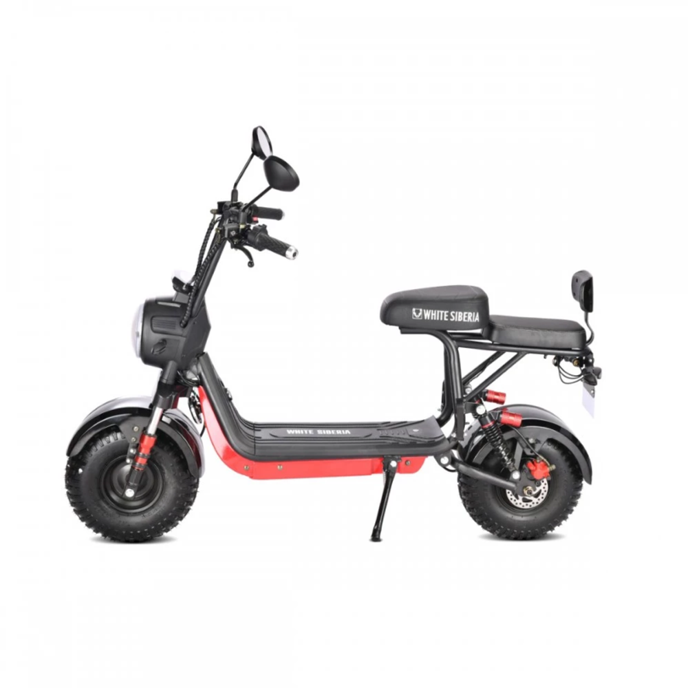 Электроскутер CityCoco WHITE SIBERIA MINI R 2.0 1200W (2022) BLACK