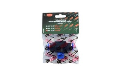 Фитинг для пластиковых трубок с краном 10x10мм RockForce##Rock FORCE RF-SHVFF10-10