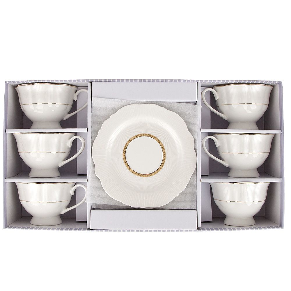 Набор чайный 12пр. "White chic" (6 персон) v=190мл (подарочная упаковка)
