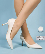 Туфли нат. кожа (35-41)р. / шт. A887-1/WHITE