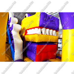 Коммерческий батут "Белый клык" с механизированной головой, размер 6*6*4 м