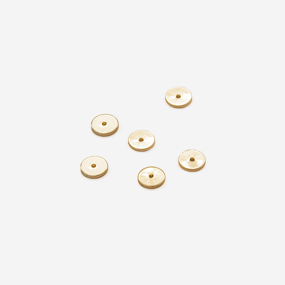 Спайсеры-разделители "Диски", 6*0,8мм, позолота