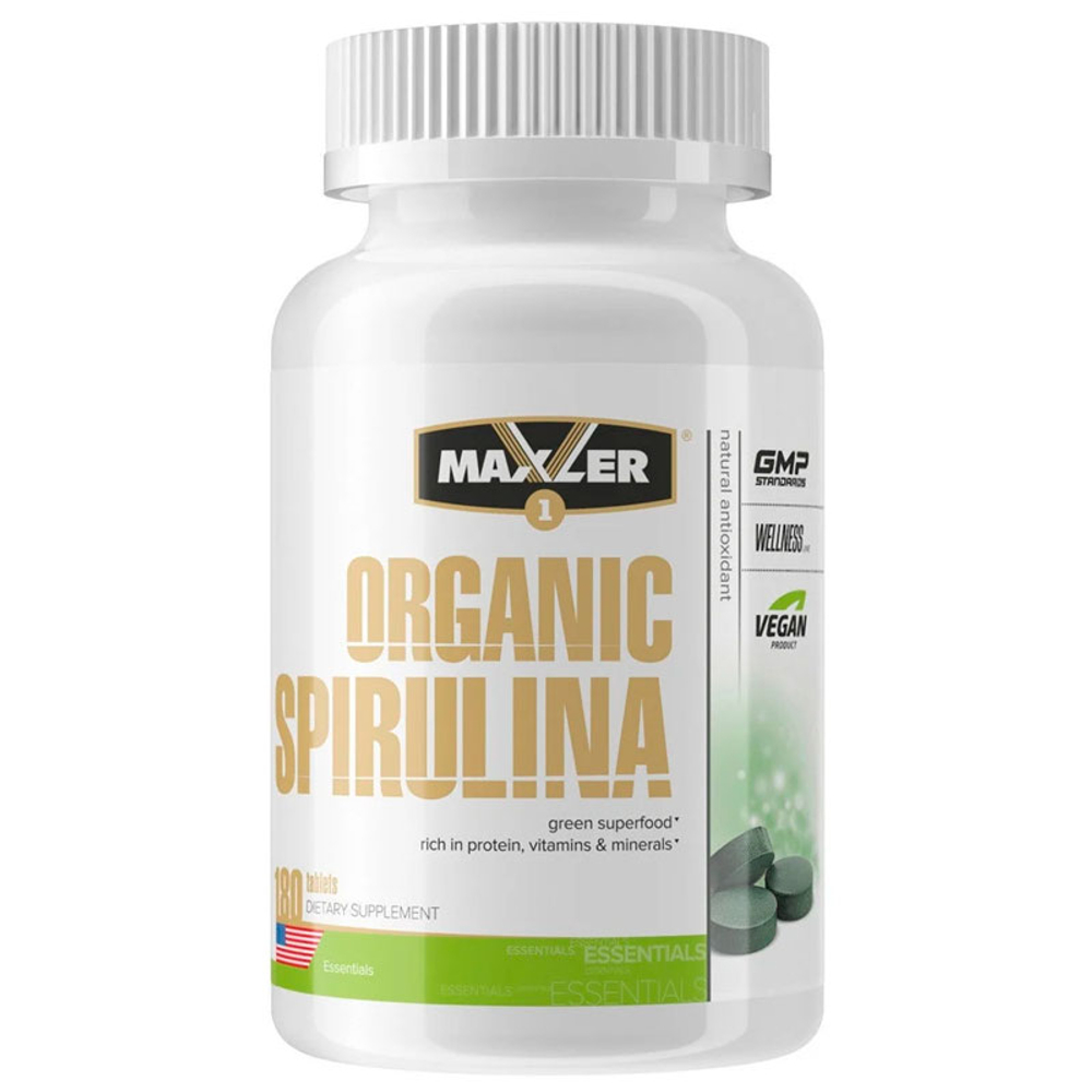 Maxler Organic Spirulina 500 мг. (180 таб.)