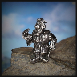 Темлячная бусина "Доктор " для ножей , мельхиор