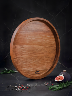 Поднос деревянный круглый 25 см