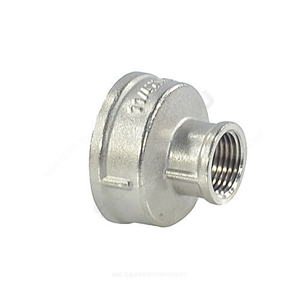Муфта латунь никель переходная Ду 32х15 (1 1/4"х1/2") ВР/ВР SantechSystems
