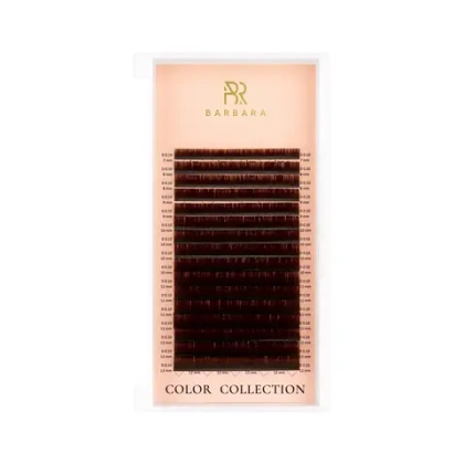 Темно-коричневые ресницы Barbara MIX - 16 линий