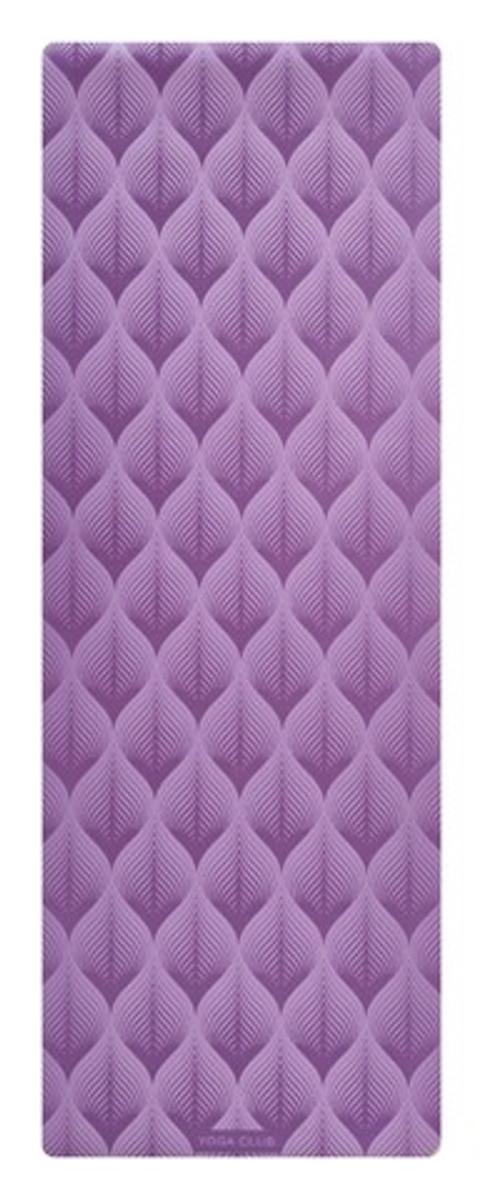 Каучуковый йога коврик Leaf Purple 185*68*0,45 см