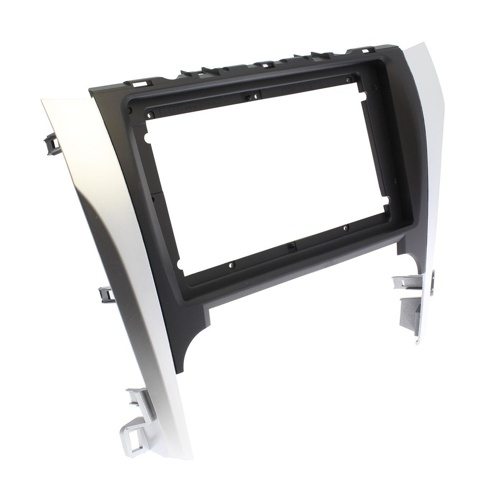 Комплект рамки с разъёмами 9" Toyota Camry 50 2011-2014 чёрная+серебро - Car-Smart 7048B9