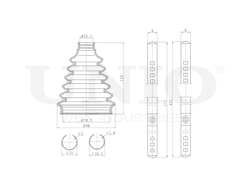 Пыльник ШРУСа (к-т) UNIO DUC-30051K