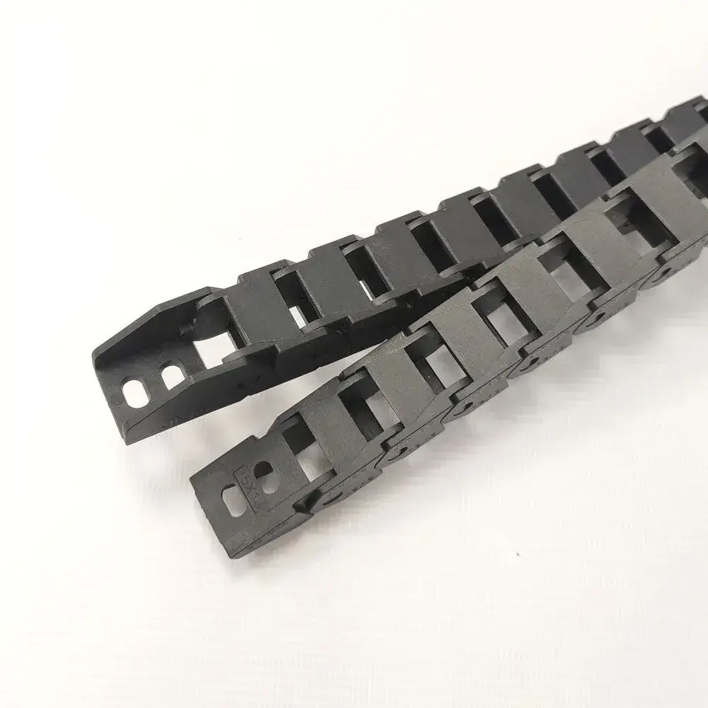 Гибкий кабель-канал открытый 15х15 мм для ЧПУ станков, 1 метр