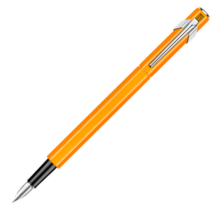 Carandache Office 849 Fluo - Оранжевый флуоресцентный, перьевая ручка, F, подарочная коробка