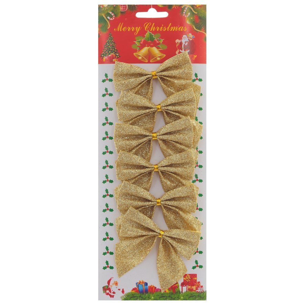 GAEM Набор из 6шт Изделие декоративное "Бант", L12 W2 H29 см, 5в.