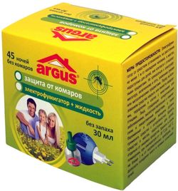 Комплект от комаров Аргус (фумигатор + жидк.30мл) 45ночей