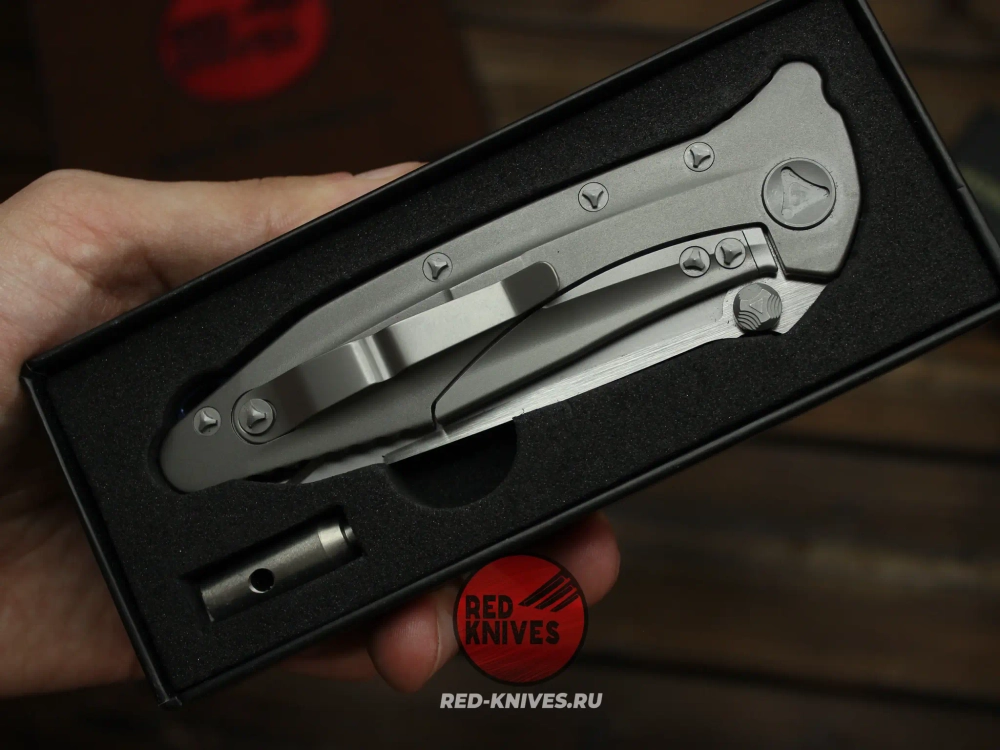 Нож Microtech SOCOM Delta T/E Титановый А+++ - танто клинок, рукоять титан (новое покрытие рукояти) RK-490