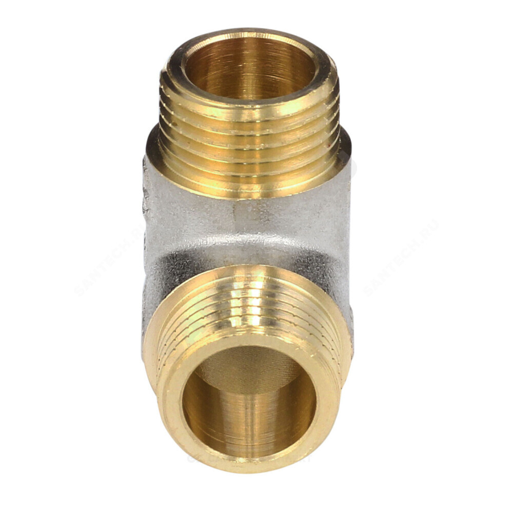 Тройник латунь никель Ду 20 (3/4") ВР/НР/НР Aquasfera 9035-02