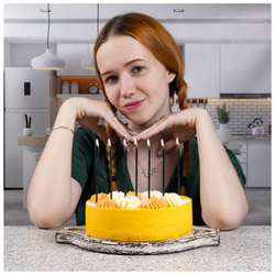 Свечи для торта Черные блеск 13,5 см, 24 шт