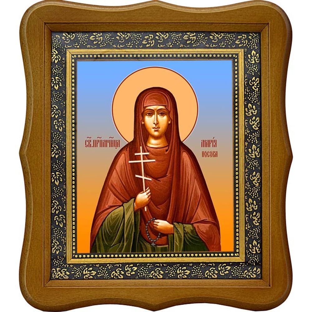 Мария Носова, послушница, преподобномученица. Икона на холсте.