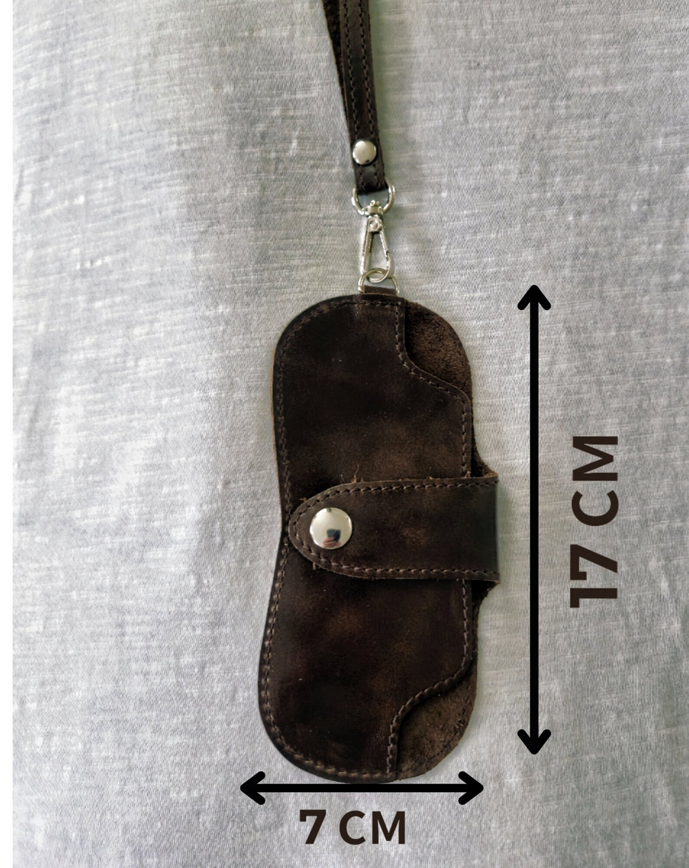 Футляр для очков, чехол для очков из натуральной кожи на шею очечник