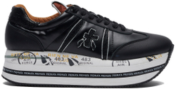 Premiata Beth 6045 черные кожаные