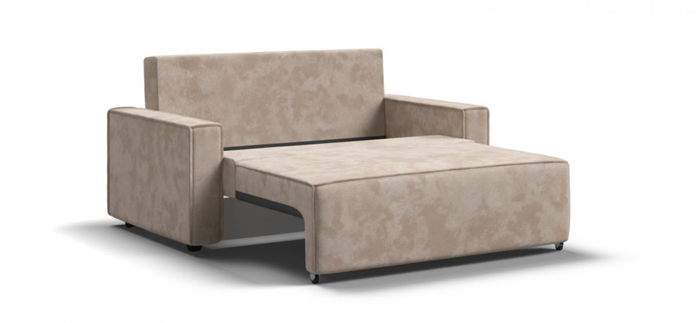 Диван Норд двухместный Велюр Алькантара пепел