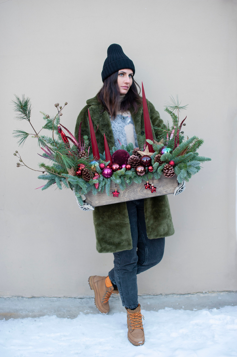 Новогодняя композиция Багровый пик