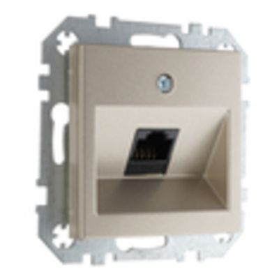 Розетка компьютерная кат 6 LIREGUS EPSILON IKL-001-01.E/Ch шампань