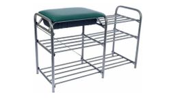 Этажерка для обуви "Люкс ЭТЛ5" (цвет зеленый), Ника