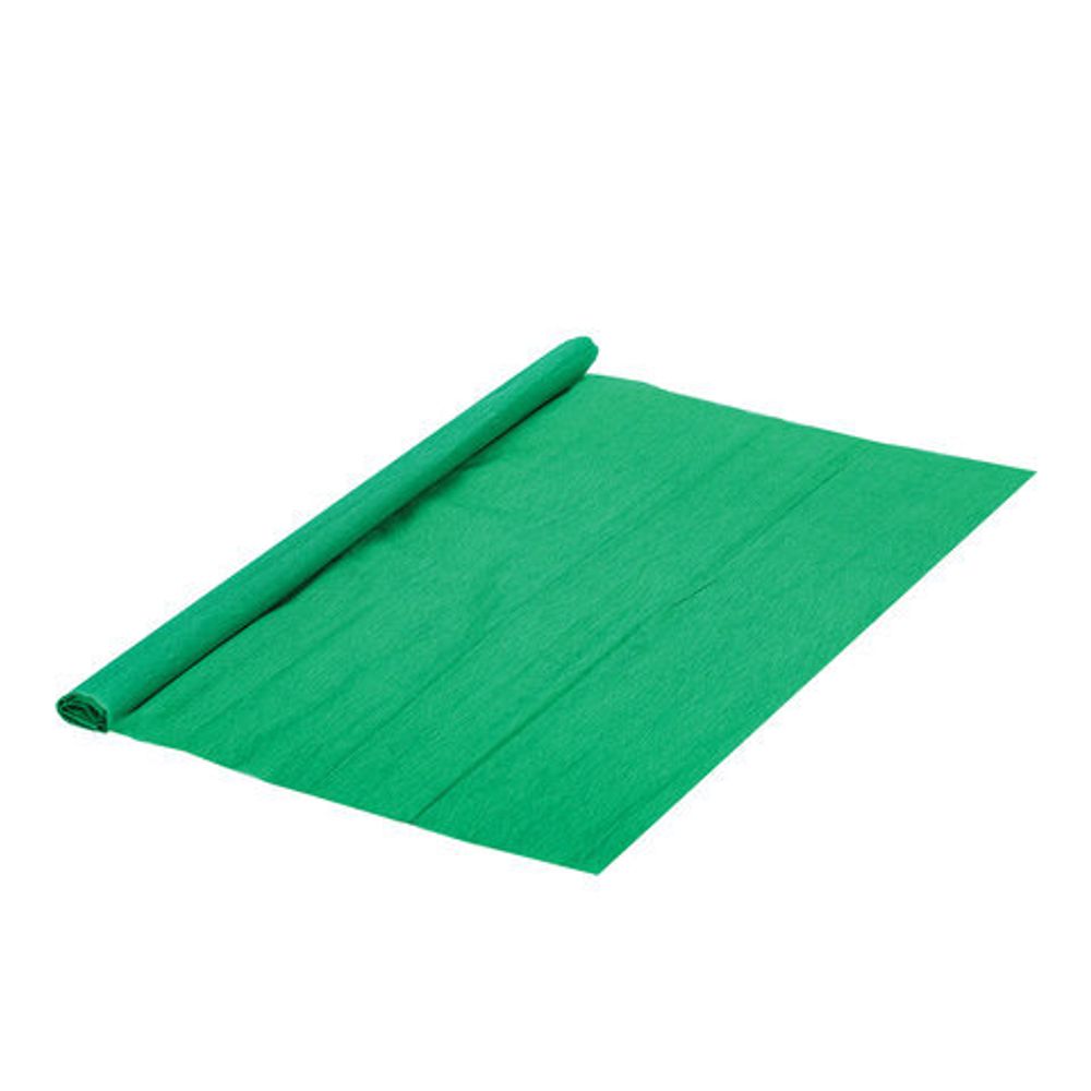 Бумага гофрированная (креповая), 32 г/м2, зеленая, 50х250 см, в рулоне, BRAUBERG, 112531