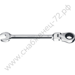 ЗУБР 13 мм, шарнирный трещоточный гаечный ключ, Профессионал (27101-13)