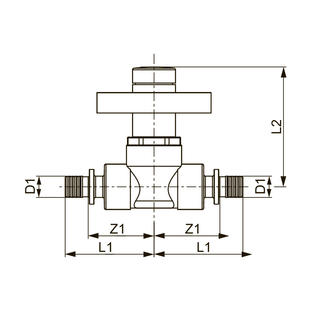 Шаровой кран TECEflex с декоративным колпачком 16x16