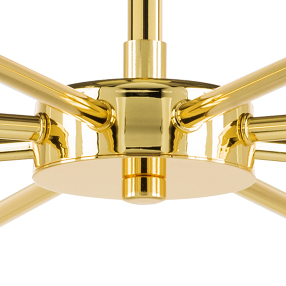 816086 Люстра DUMO 8х40W E14 БЕЛЫЙ МАТОВЫЙ/ЗОЛОТО